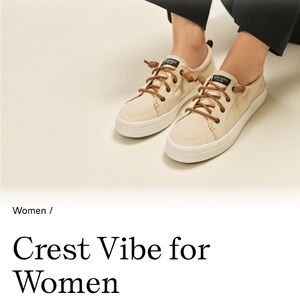 Sperry green slip on sneakers “Crest Vibe”